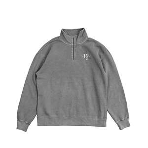 Color Grey Marle: OL' ENGLISH 1/4 ZIP CREW