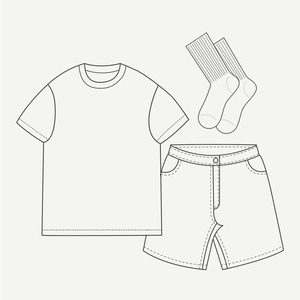 TEE, SHORTS + SOCK $150