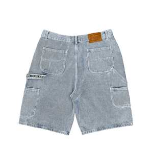 W A 21: BAGGY CARPENTER JORTS - LIGHT BLUE