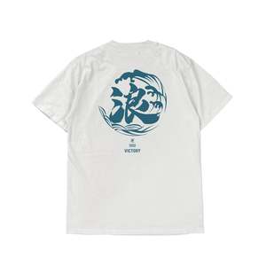 Color Pistachio: WAVE HEAVY TEE (TEAL PRINT)