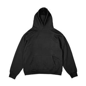WING EMB HOOD - BLACK (TONAL LOGO)