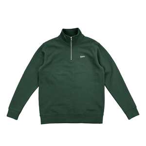 Size Women Xs: PLAYER 1/4 ZIP CREW - BOTTLE GREEN