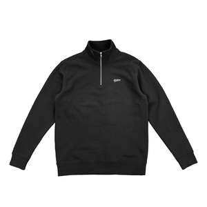 Size Women Xs: PLAYER 1/4 ZIP CREW - BLACK