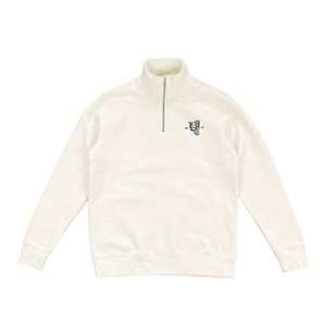 OL' ENGLISH 1/4 ZIP CREW - CREAM
