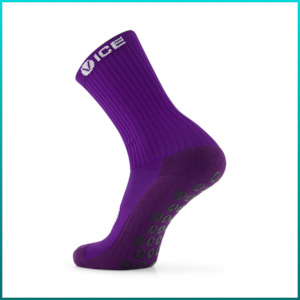 Grip Socks - Purple Crew