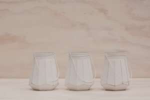 Products: White Glass Vase