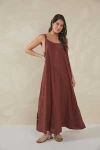 Dress: Florence Tank Maxi - Espresso