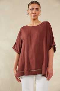 Florence Relaxed Top - Espresso