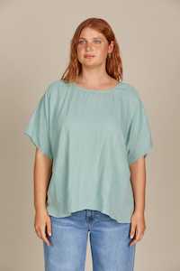 Isle Of Mine: Amelie Relaxed Top - Seafoam