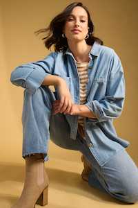 Preorders Haven: Austin Denim Shirt - Denim