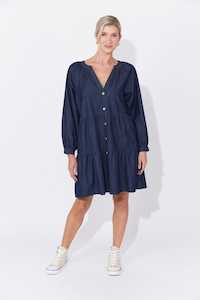 Preorders Haven: Austin Denim Dress - Indigo