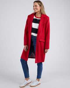 Outerwear: TAMSIN COAT POPPY
