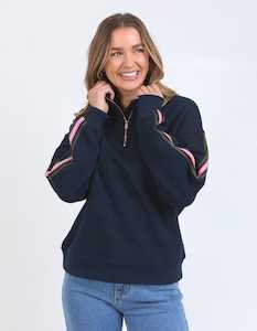 VARSITY ZIP CREW NAVY