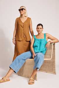 Eb Ive: Miramar Vest - Caramel