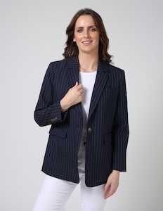 Outerwear: Blanca Blazer Admiralty Stripe