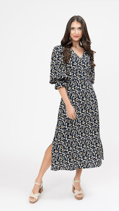 Madrid Dress Midnight Daisy