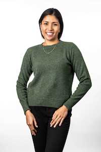 Knits: Crew Neck Jumper Moss