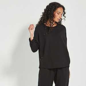 Sweaters: DOWNTOWN SWEATER - BLACK