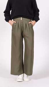 Noble Wilde: Wide Leg Twill Pant