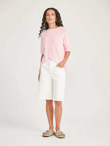 Echo Knit Tee Pink Sorbet
