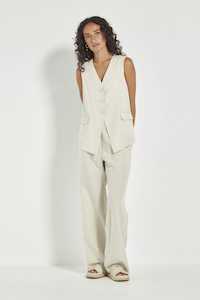 LORETTA VEST - CASHEW