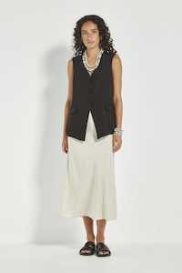 LORETTA VEST - BLACK