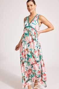 Eb Ive: Alegria Spliced Maxi Dress - Estate/Teal