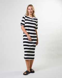 Sandy Dress Black Stripe