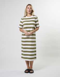 Stella Gemma: Sandy Dress Khaki Stripe