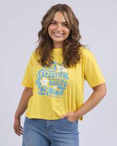 Sale: Beautiful Day Tee Lemon