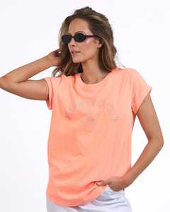 EFFORTLESS TEE NEON PEACH