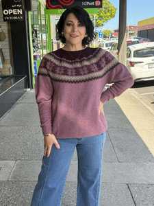 Knits: NORWARN SWEATER - MAUVE