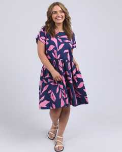 Nov 2025: Mimosa Dress Blue Depths Yardage Print