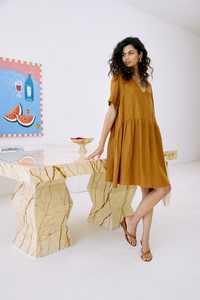 Eb Ive: Miramar Midi Dress - Caramel