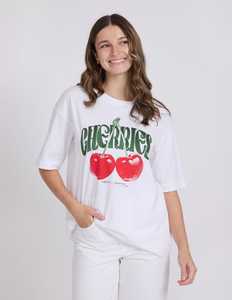 Porter Tee White Cherie
