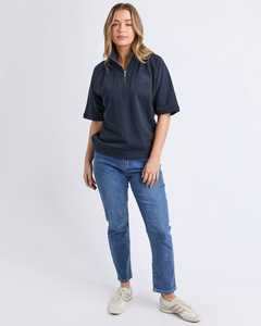 Tops: Piped Crew Solid