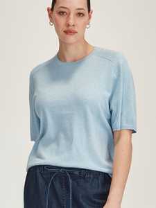 Cecilia  Knit Tee Air Blue
