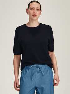 Cecilia Knit Tee Navy