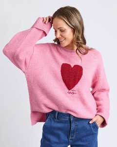 Sweaters: Intersia Heart Knit