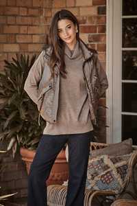 Knits: GABY SWEATER TRUFFLE