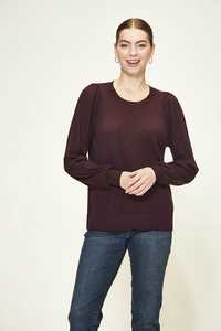Knits: BRONTE SWEATER BLACK CHERRY