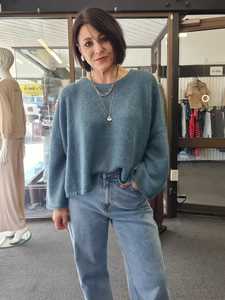 Sweaters: Agna Sweater Stone Blue