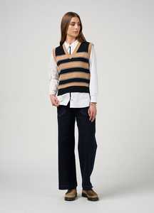 College Vest Camel/Black