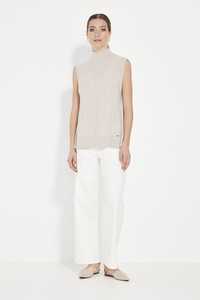 Vests: CHERISH VEST CHALK MARLE