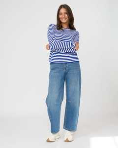 Mondo Knit Cobalt Stripe