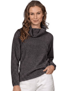 Knits: MOSS STITCH COWL - CHARCOAL