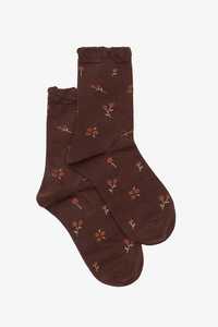 Choc Cosmos Sock