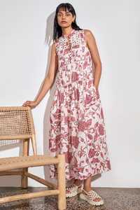 Linger Dress Rose Paisley