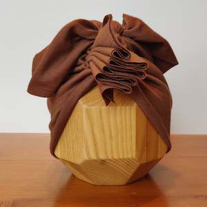 Winter Garden: Merino Ruffle Headwrap | Driftwood