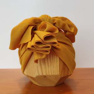 Winter Garden: Merino Ruffle Headwrap | Sunset